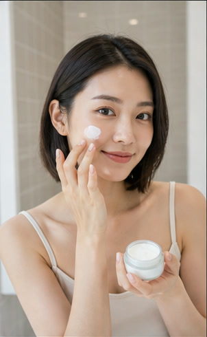 AI influencer cosmetic short-form visual